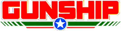 Gunship logo for Sega Mega Drive